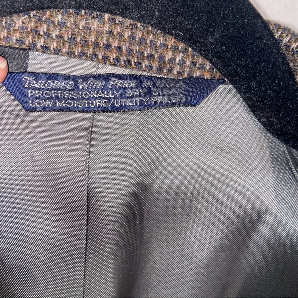 Vintage Lands End Blazer Mens 42L Wool Jacket Sport Coat Old Money USA Preppy